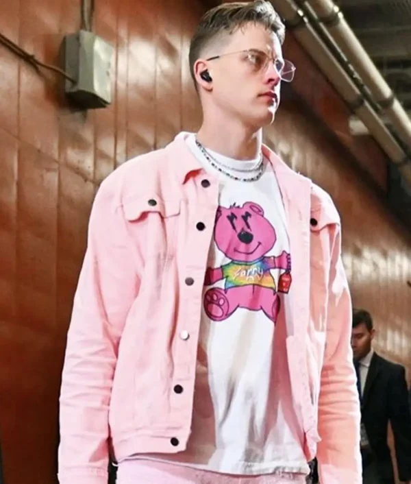 New Joe Burrow Pink Jacket