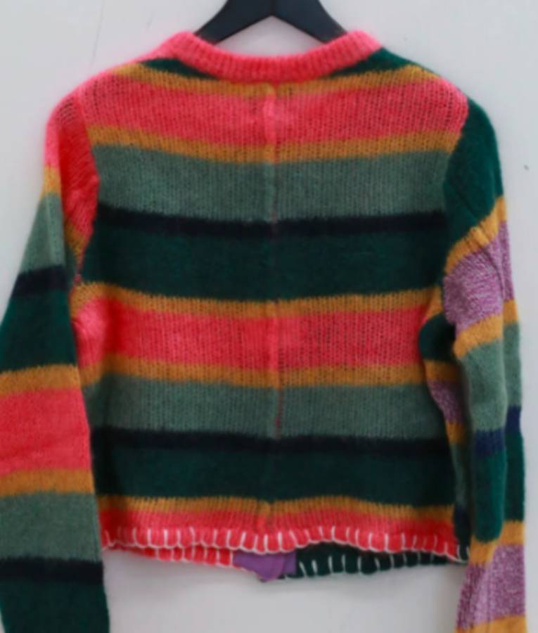 Delilah McCall The Equalizer S05 Laya DeLeon Hayes Colorblock Cardigan The Equalizer S05 Laya DeLeon Hayes Multicolor Striped Cardigan