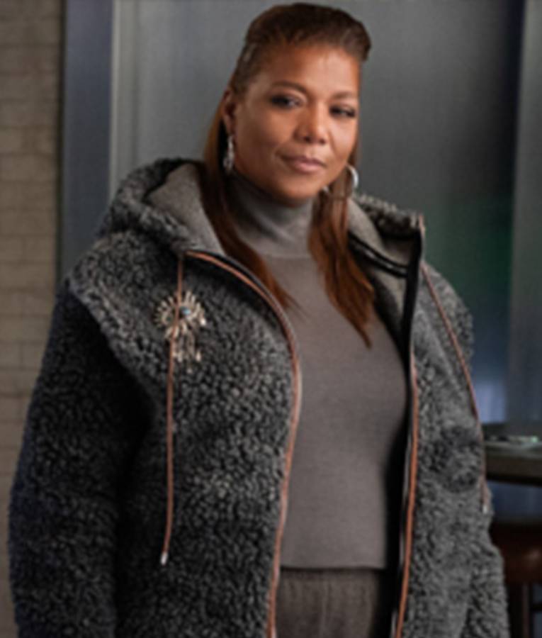 The Equalizer Queen Latifah Grey Zip-Up Hooded Jacket The Equalizer Queen Latifah Zip-Up Hooded Jacket