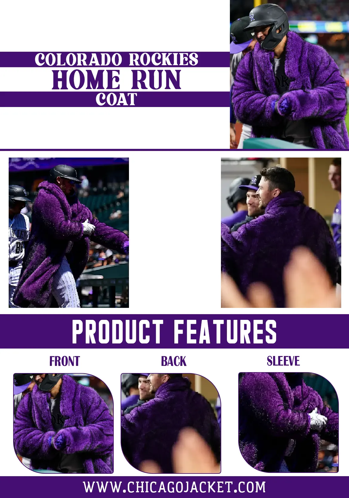Colorado Rockies 2026 Home Run Fur Coat 