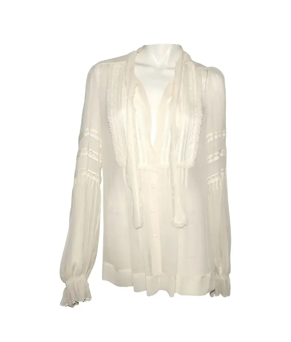 Leverage S1 Maggie Collins Sheer Lace Blouse Leverage S01 Maggie Collins Sheer Lace Blouse
