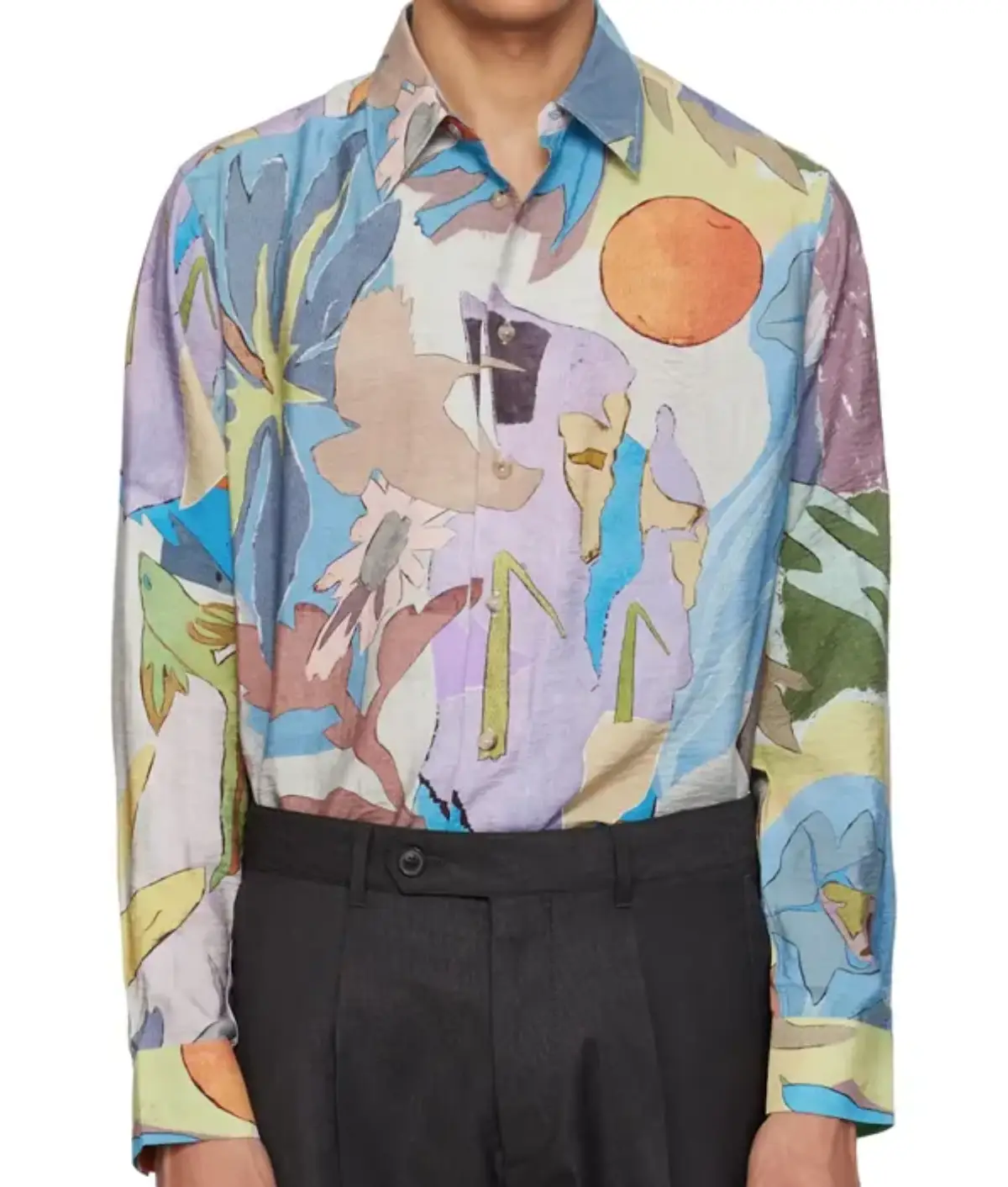 The Traitors New Blood S01 Michael Foote Abstract Print Shirt The Traitors New Blood Season01 Michael Foote Abstract Print Shirt